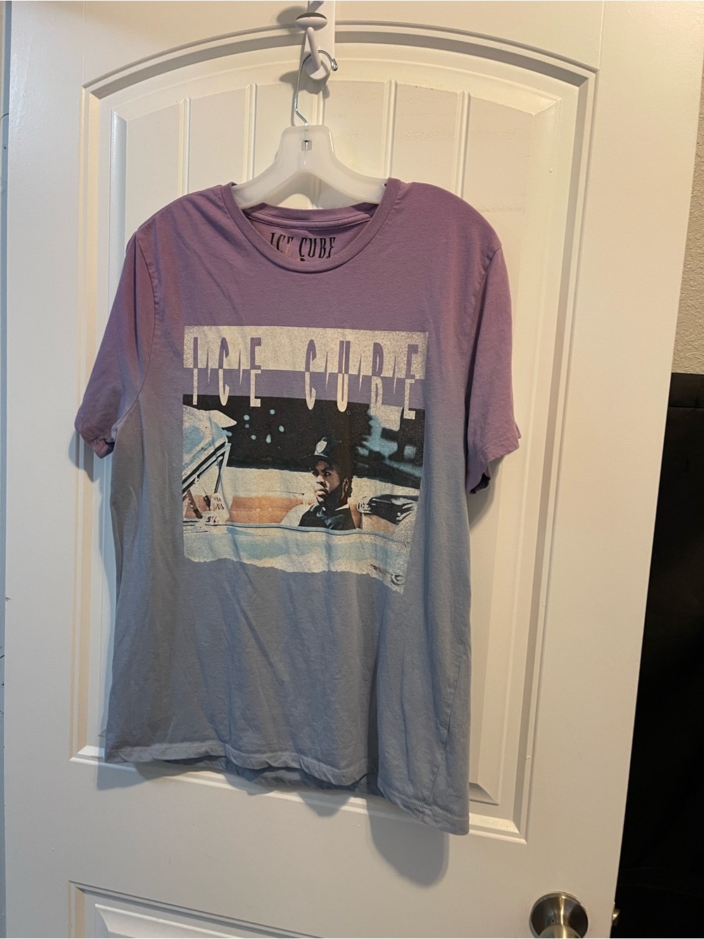 Ice Cube Two-Tone Purple & Gray Graphic Tee - Men